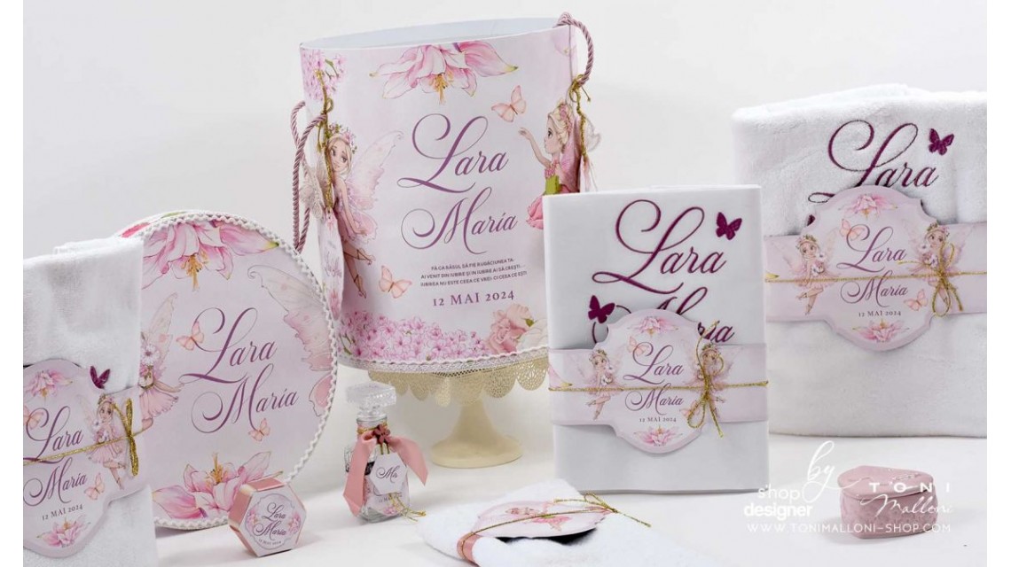 Trusou botez cu fluturi si zane cu parfum de primavara Zanele 19